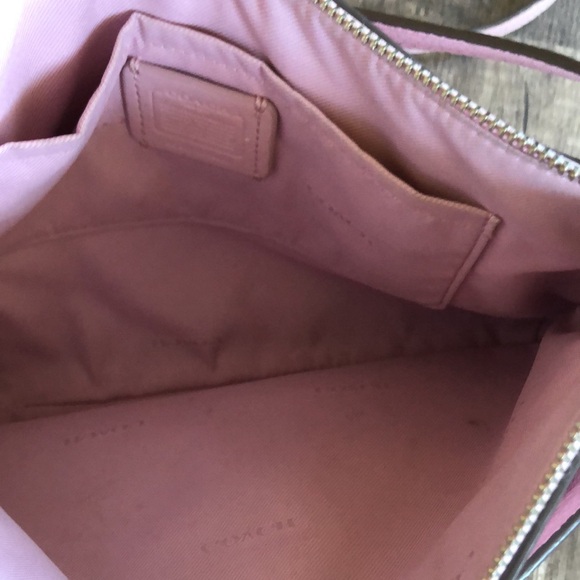 Coach Polished Pebble Journal Crossbody Purse in Pink Petal - Picture 8 of 14